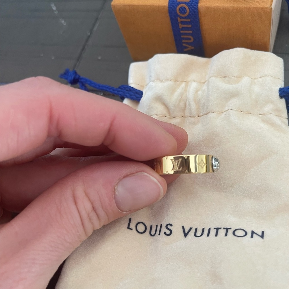 Louis Vuitton NANOGRAM RING size M - Picture 3 of 5